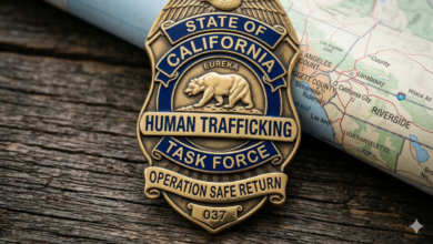 An AI generated image of a California police badge