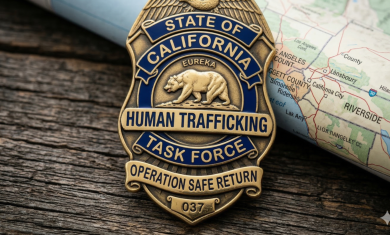 An AI generated image of a California police badge